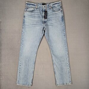 Alex Mill AM Original 5 Pocket Jeans Mens 36x32 Vintage Light Indigo Denim NWT